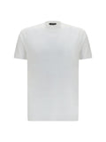 Tom Ford Ribbed Crew Neck Cotton T-Shirt — White