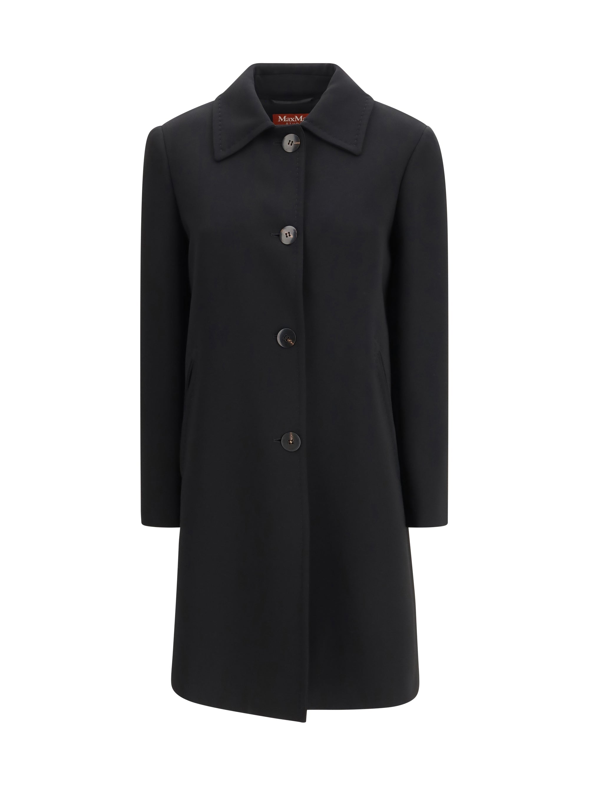 Max Mara Studio Racconto Coat — Black