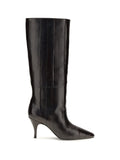 Herbert Levine Calf Leather Pointed-Toe Boot — Brown