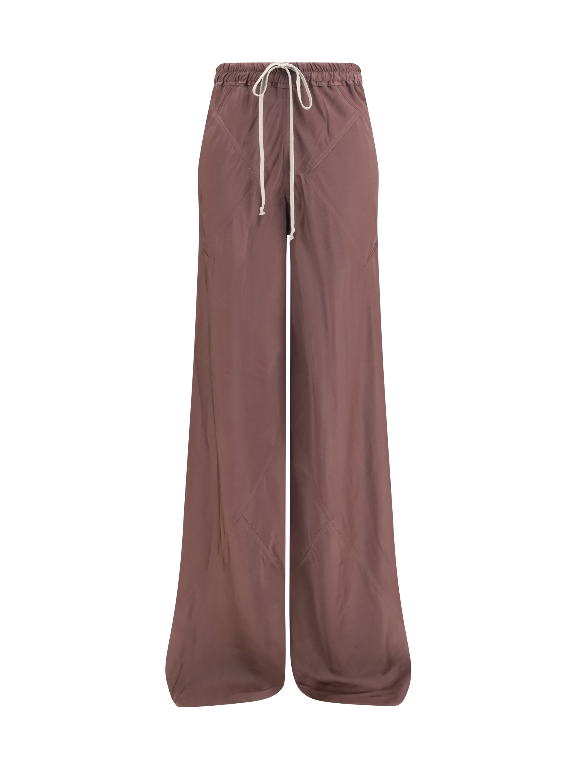 Rick Owens Silk Trousers — Purple