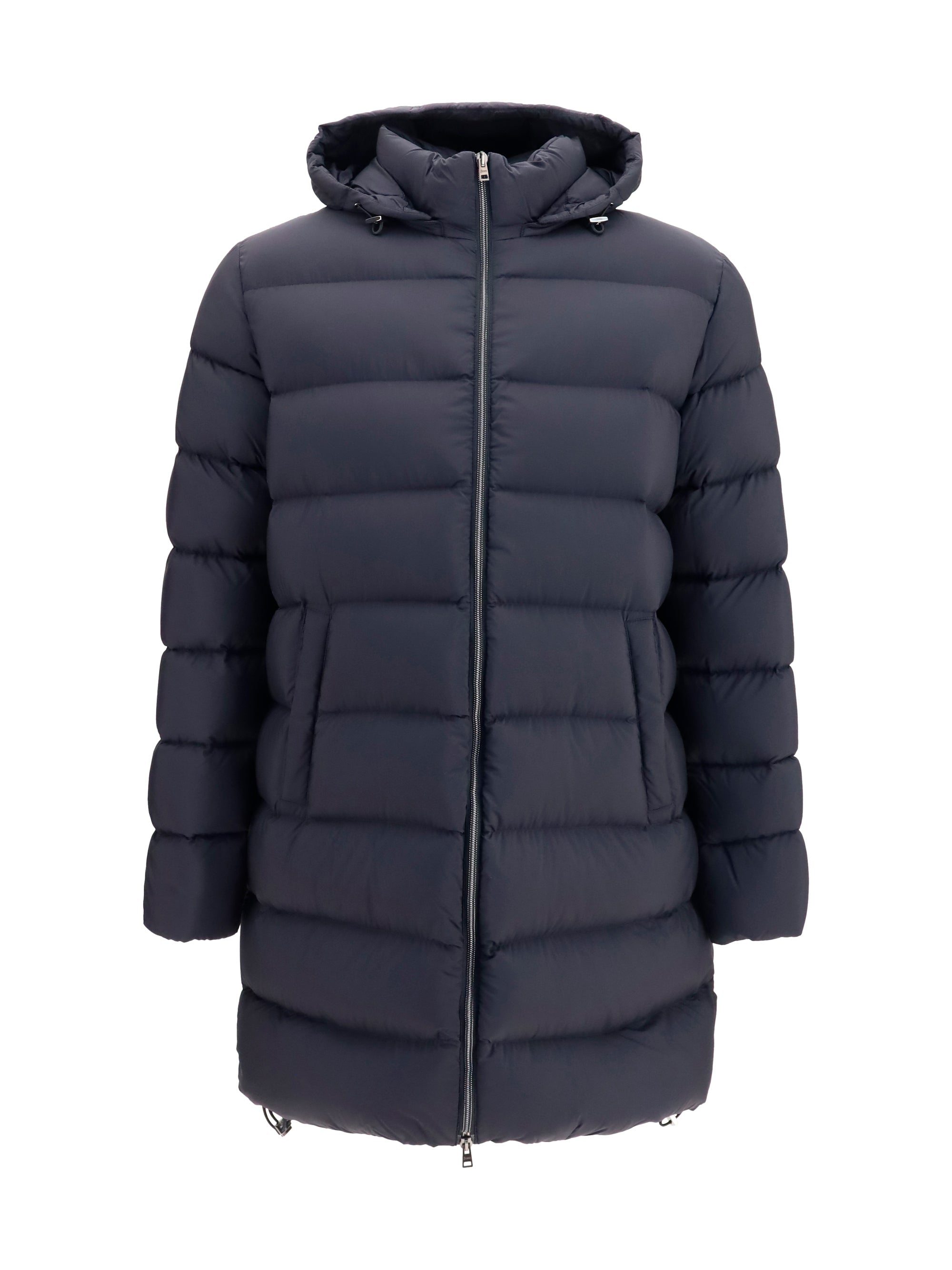 Herno Long Padded Polyamide Down Down Jacket — Black
