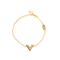 Gold Plated Essential V Bracelet