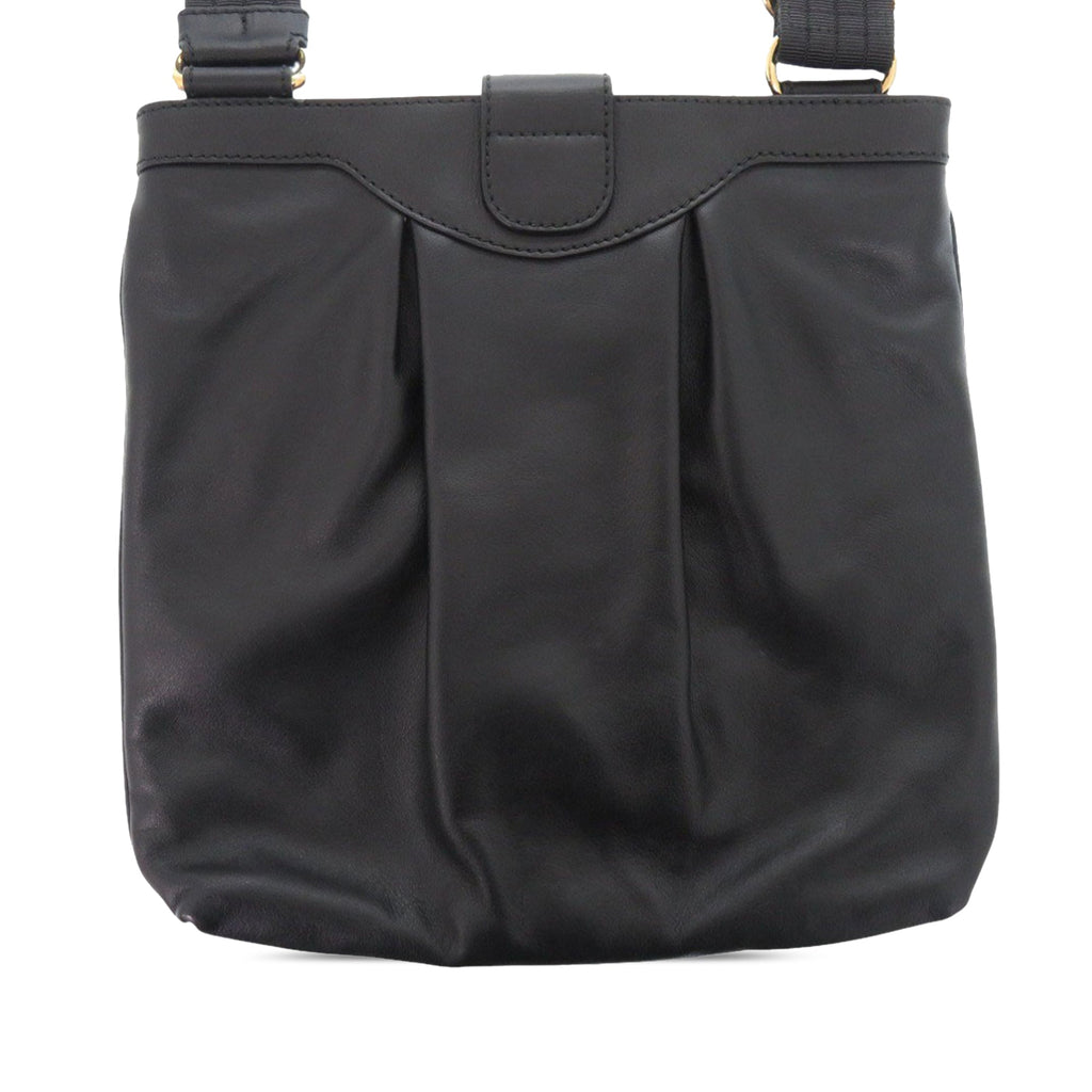 Leather Gancini Crossbody