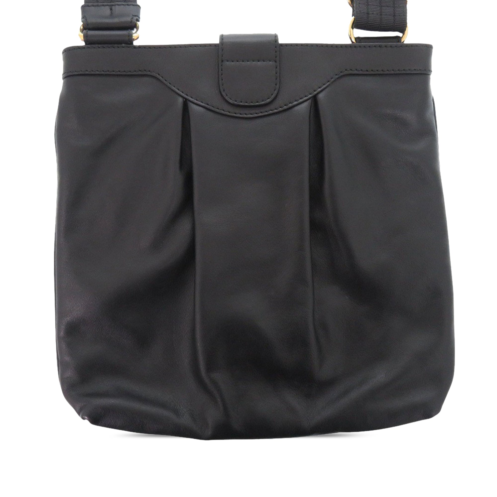 Leather Gancini Crossbody
