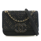 Small Chevron Sheepskin Subtle Flap