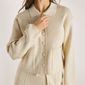Lounge Underwear Knitted Oversized Shirt - Cream