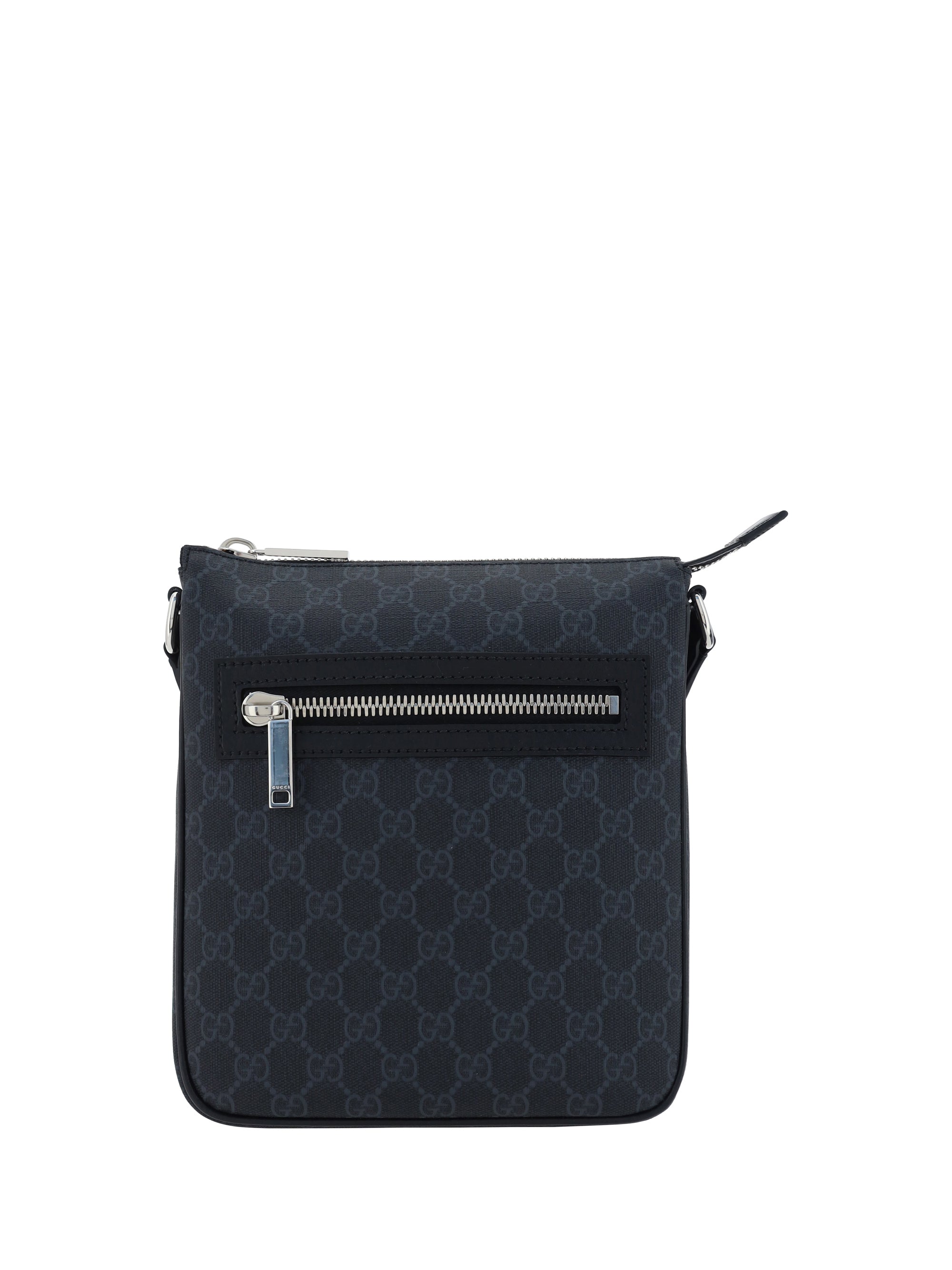 Gucci GG Supreme Jacquard Shoulder Bag — Black