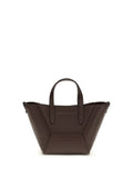 Brunello Cucinelli Pebbled Leather Shoulder Bag — Burgundy