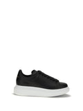 Alexander McQueen Leather Platform Sneaker — Black