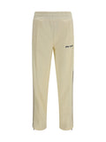 Palm Angels Logo-Embroidered Track Pants — Beige