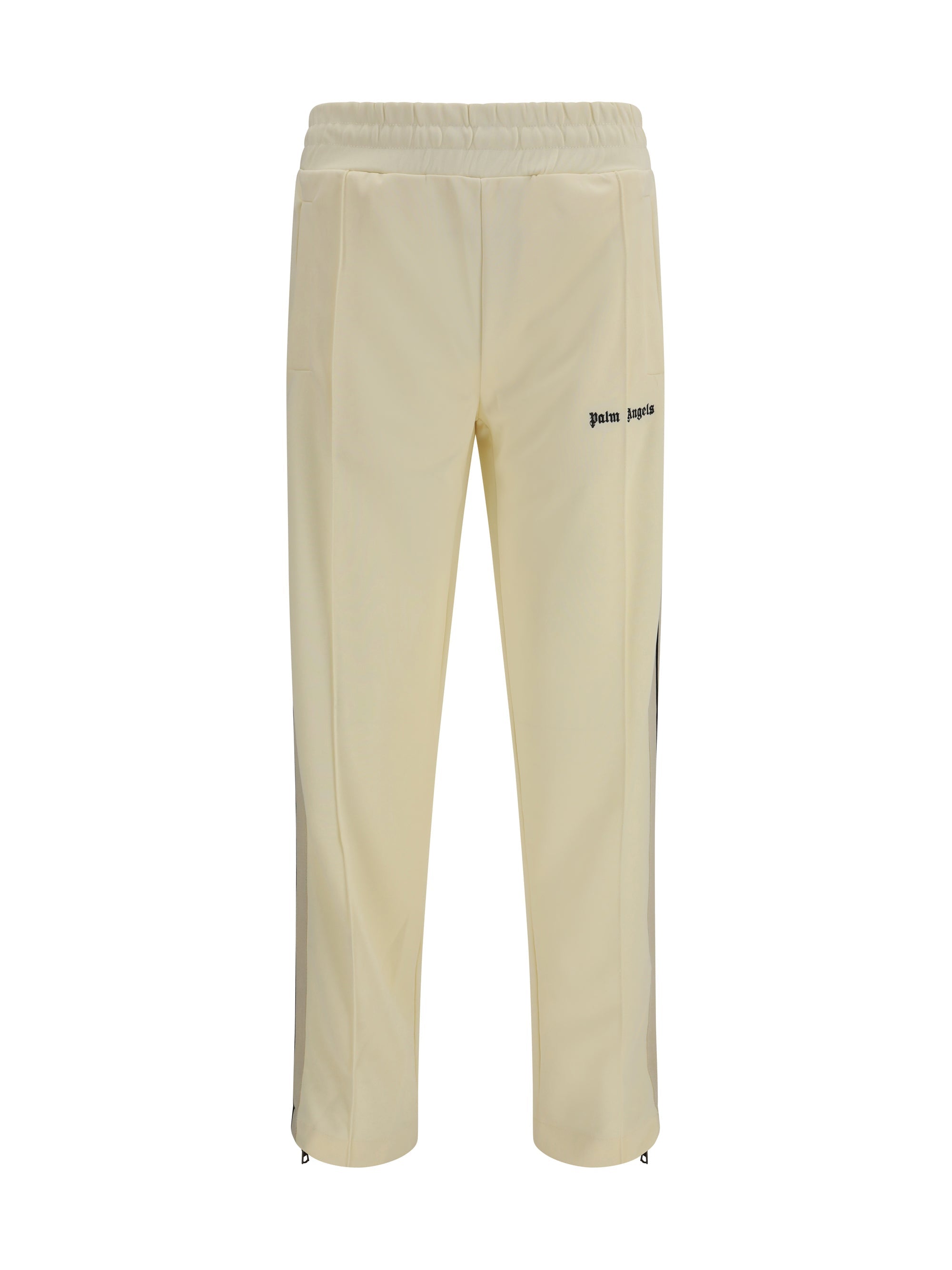 Palm Angels Logo-Embroidered Track Pants — Beige