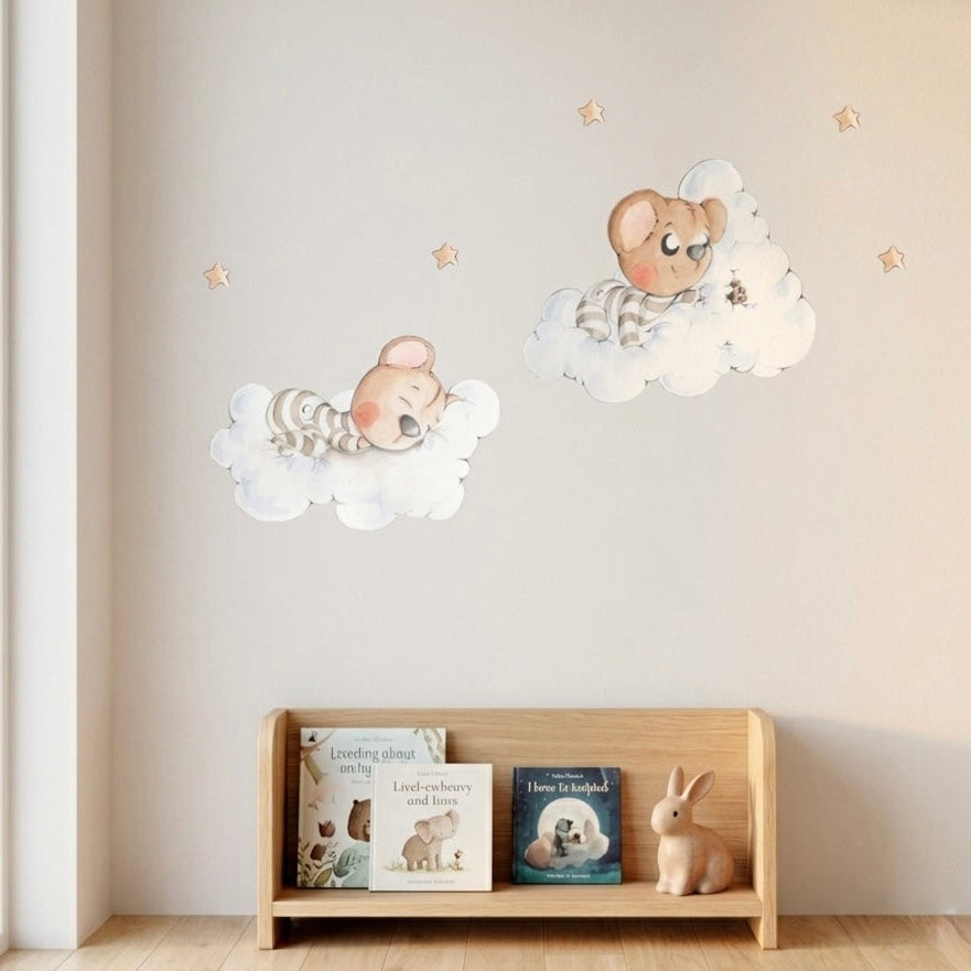 Vinilo Decorativo Infantil SOÑANDO ENTRE NUBES