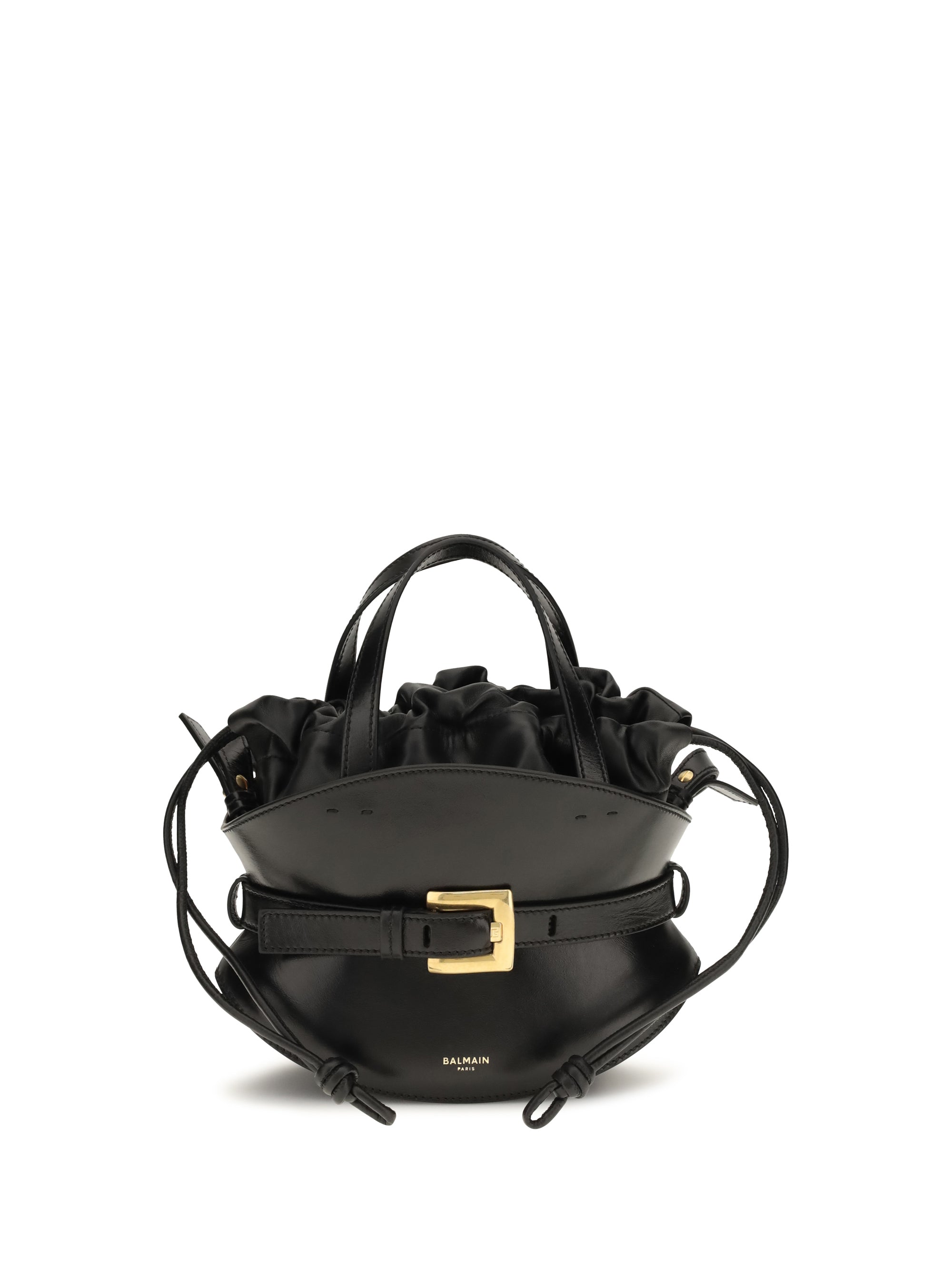 Balmain Shuffle Shoulder Bag — Black