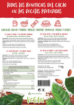 Cacao en Polvo 100% Natural - 1Kg - Cem Porcento