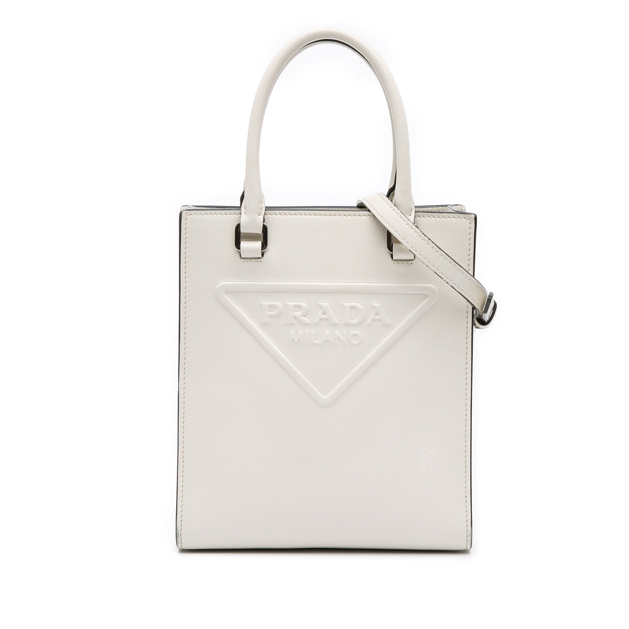 Mini Soft Calf Logo Drill Satchel