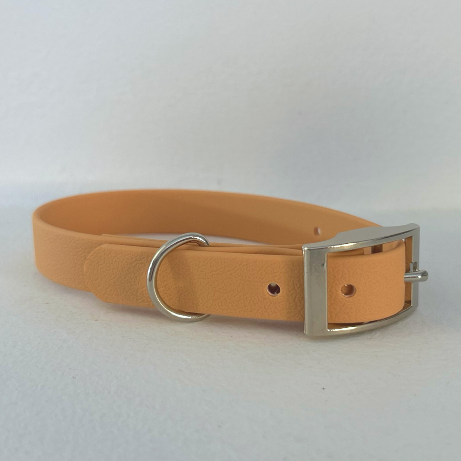 Handmade Biothane Dog Collar - Tan - 20mm