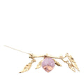 Gold Plated Resin CC Pendant Branch Brooch