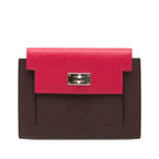 Bicolor Epsom Kelly Pocket Compact Wallet