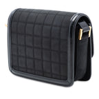 Small Quilted Suede Solferino Satchel In Box