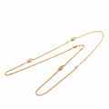 Gold Plated CD Logo Chain Necklace