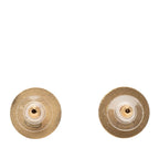 CC Gold Plated Crystals Push Back Earrings