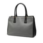 Medium Bicolor Saffiano Lux Galleria Satchel