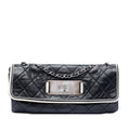 Quilted Lambskin East West Mademoiselle Flap