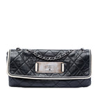 Quilted Lambskin East West Mademoiselle Flap