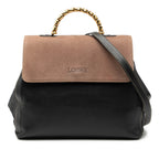 Leather Velazquez Twist Satchel