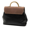 Leather Velazquez Twist Satchel
