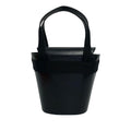 Leather Vara Bow Top Handle Bucket Bag