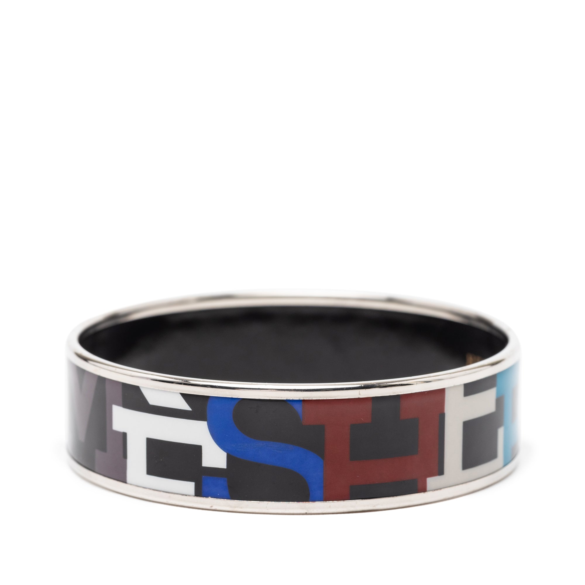 Wide Capitales Enamel Bangle 65