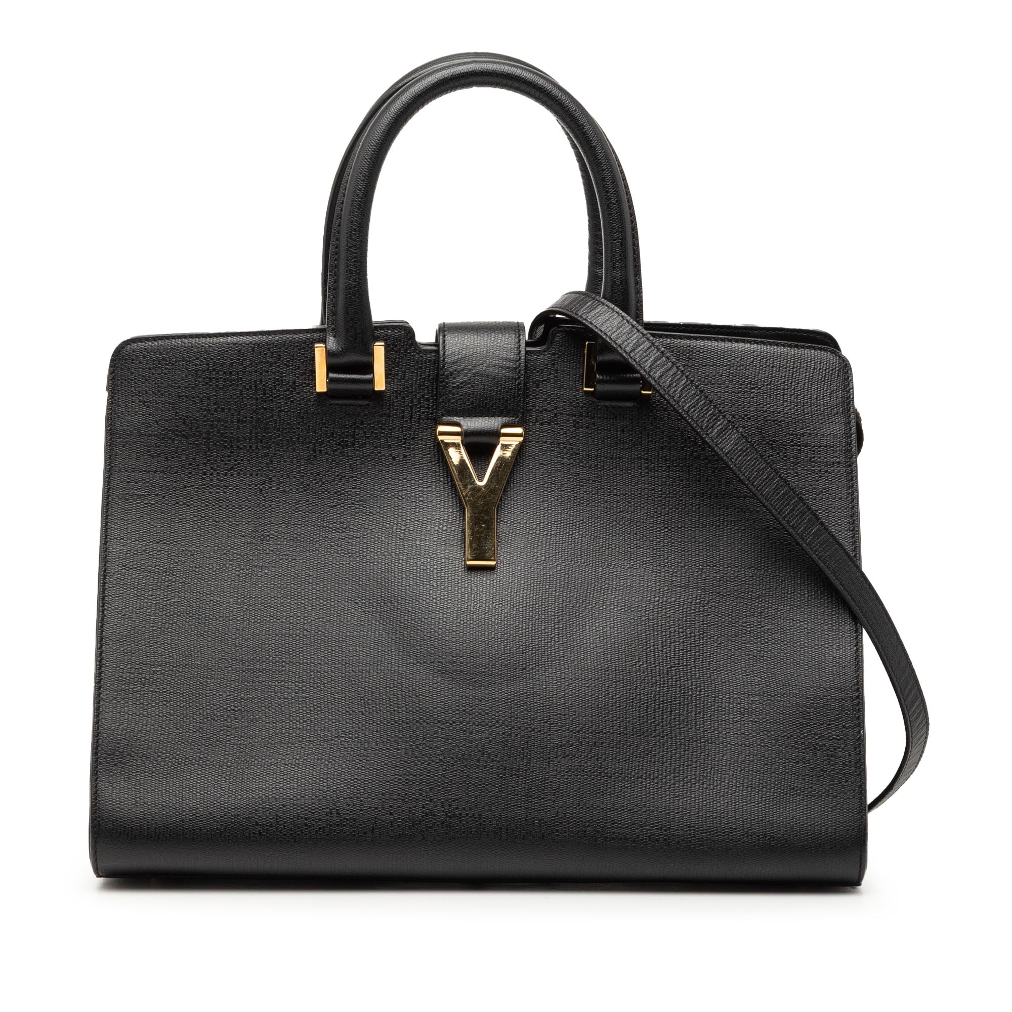 Small Textured Leather Cabas Chyc Satchel