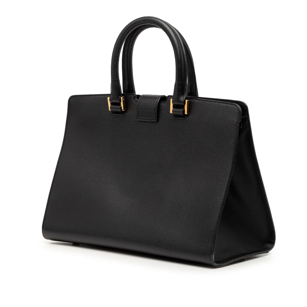 Small Textured Leather Cabas Chyc Satchel