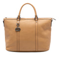 Leather GG Charm Satchel