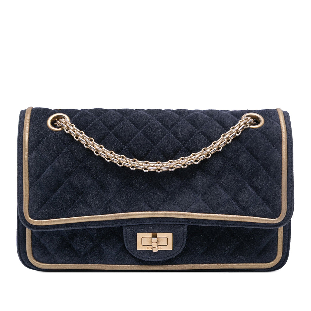 Reissue 2.55 Quilted Suede Double Flap 225
