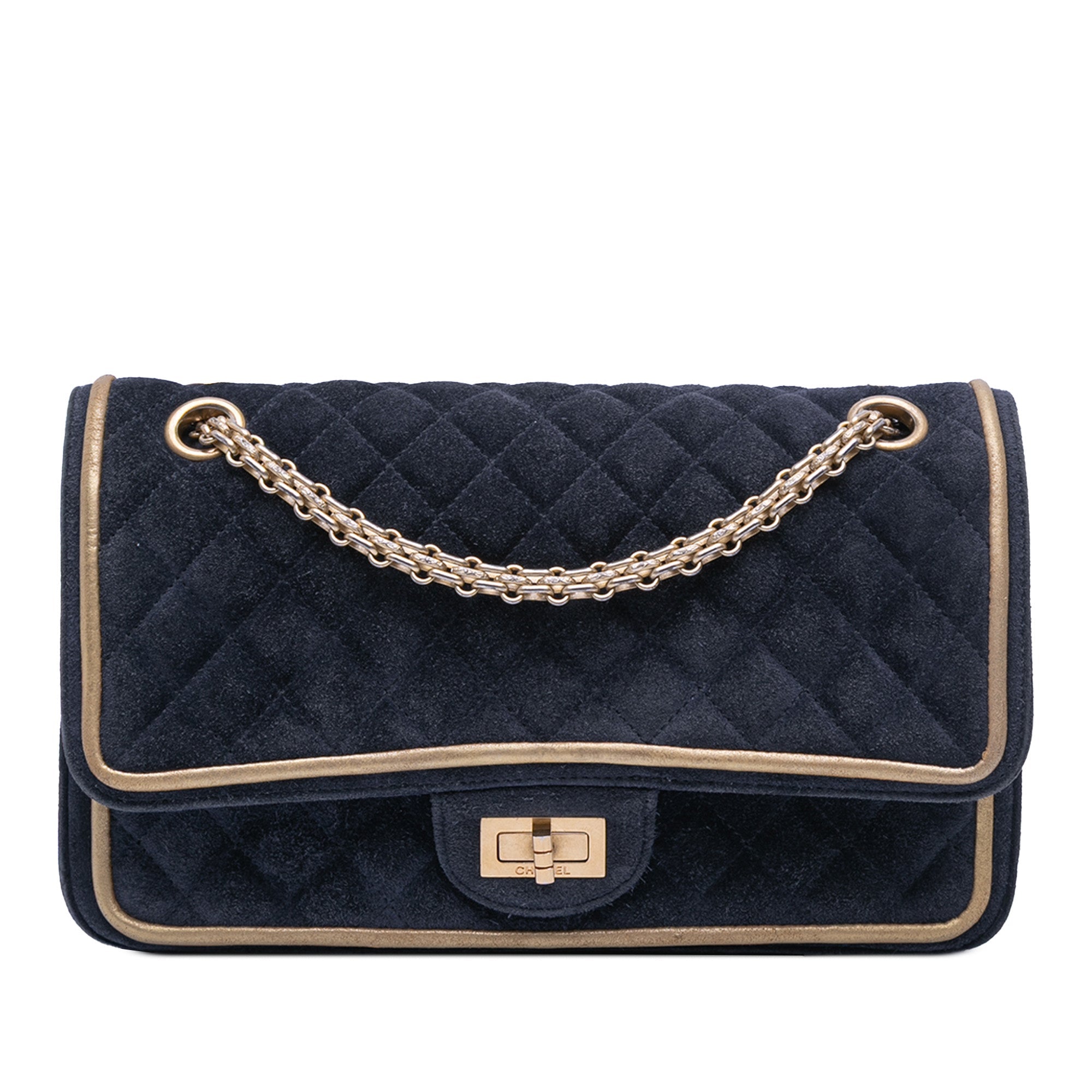 Reissue 2.55 Quilted Suede Double Flap 225