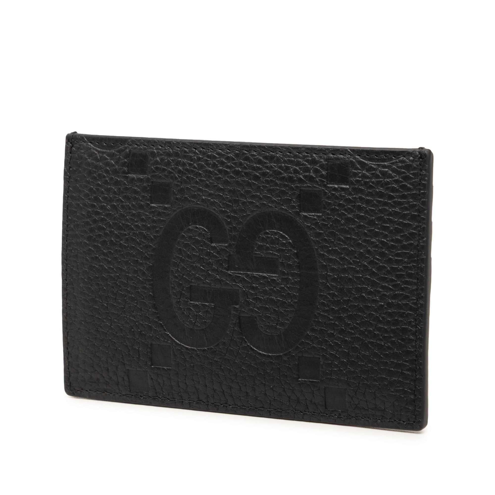 Jumbo GG Embossed Leather Card Holder