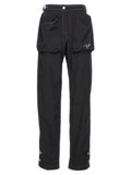 Emilio Pucci Logo Nylon Cargo Pants — Black