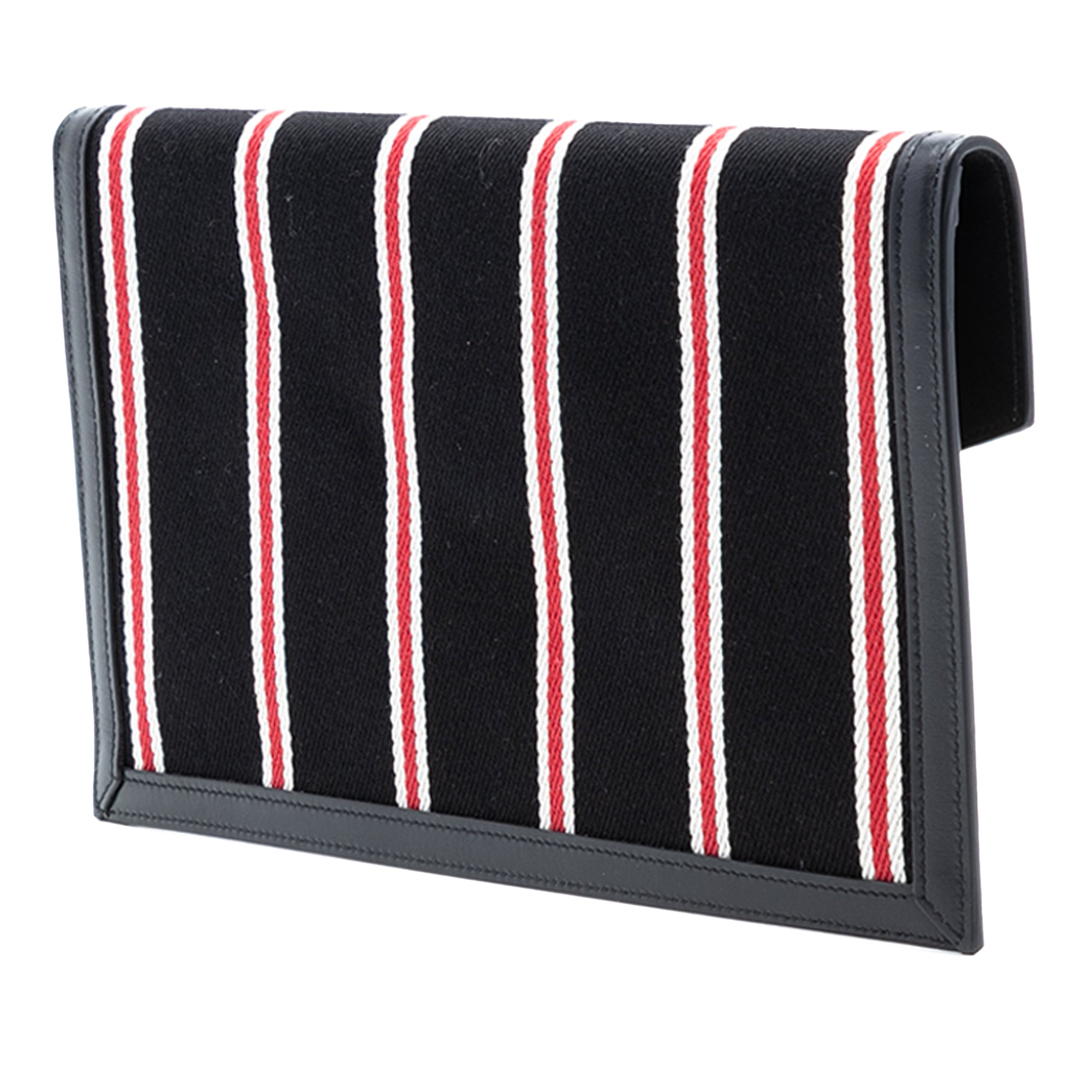 Canvas Striped Uptown Pouch