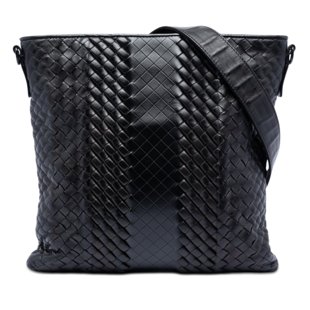 Leather Intreccio Imperatore Crossbody