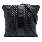 Leather Intreccio Imperatore Crossbody