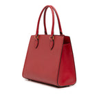 Soft Calf Trimmed Saffiano Lux Satchel