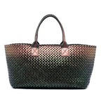 Medium Iridescent Nappa Intrecciato Cabat Tote