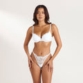 Lounge Underwear Lace T-Shirt Bra - White