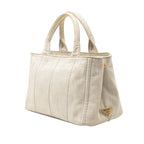 Small Denim Canapa Logo Satchel