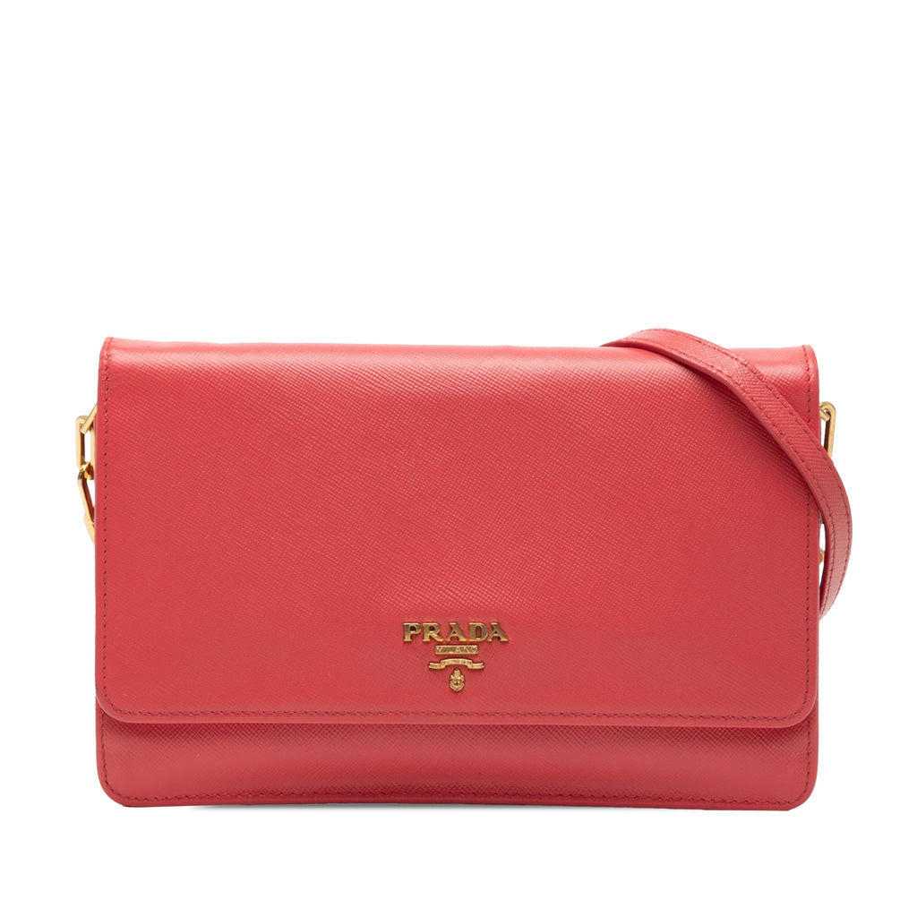 Saffiano Lux Wallet On Chain
