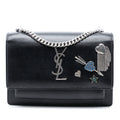 Mini Calfskin Monogram Lucky Charms Sunset Wallet on Chain