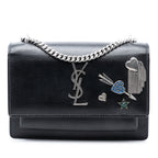 Mini Calfskin Monogram Lucky Charms Sunset Wallet on Chain