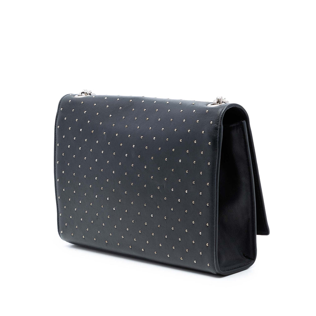 Medium Leather Studded Monogram Kate Crossbody
